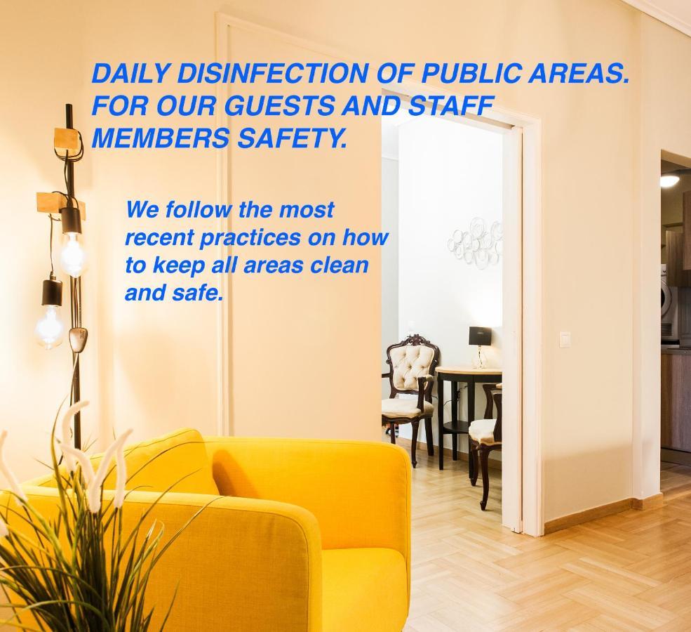 Safe quiet rooms in apartment close to metro station&walk Acropolis Atenas Exterior foto